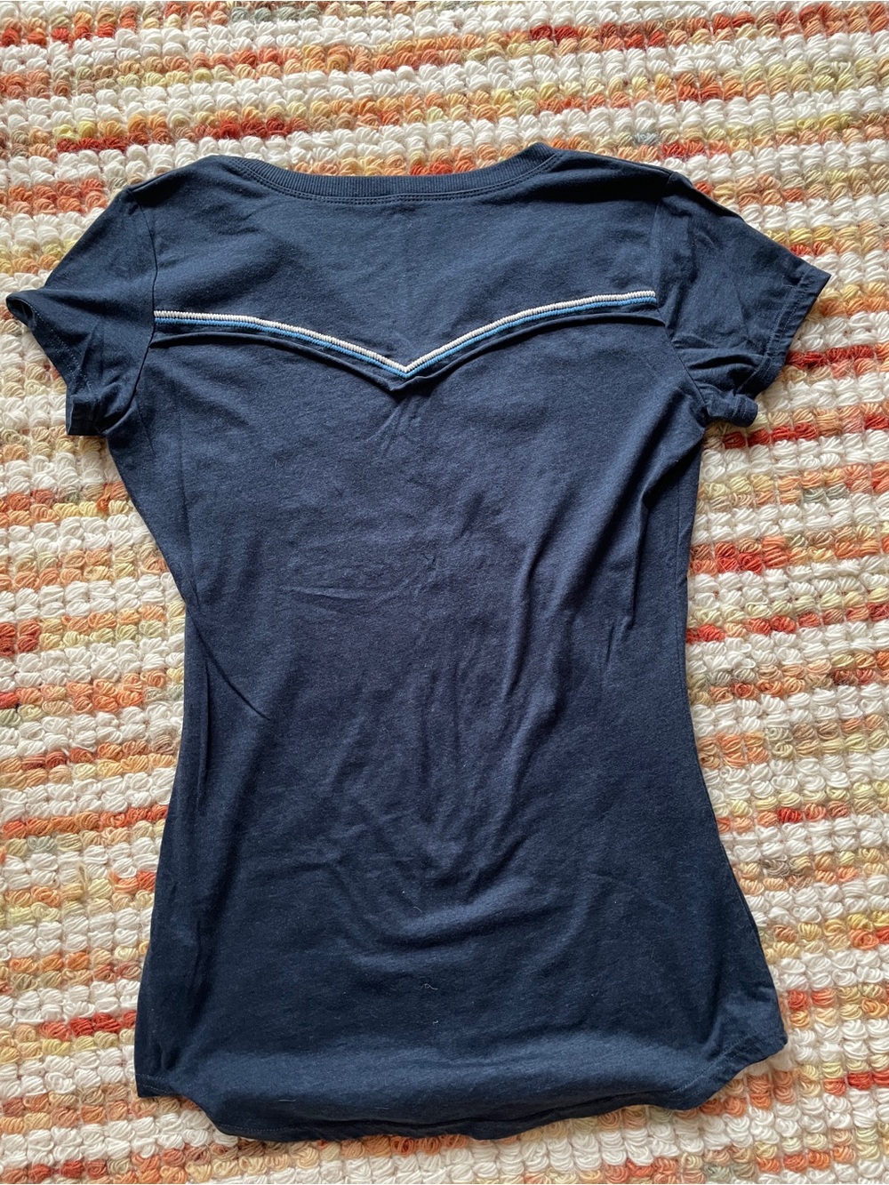 Navy Embroidered Rodeo Top - Picture 2 of 4